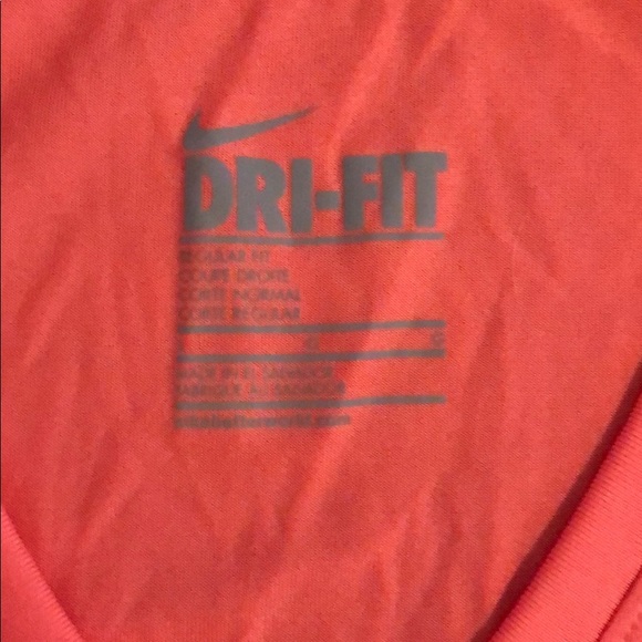 Nike Dri-Fit V-Neck Tee - Coral - Picture 2 of 2